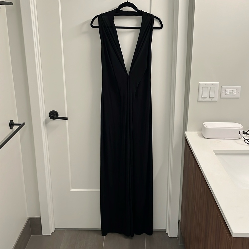Norma Kamali Wide Leg Halter Neck Pantsuit